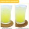 8 Pcs Drink Coasters with Holder, Minimalist Cotton Woven Coaster Set, 4 Colors Absorbent Coaster Protection Protection for Various Cups, Ideal for Coffee Tables and Home Decor Tabletop, 4.3 Inches